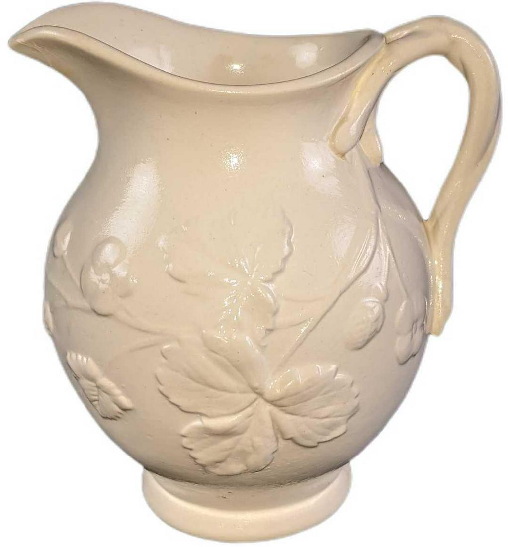 Mintons 18th Century Staffordshire Salt Glazed Creamer (1 of 7)