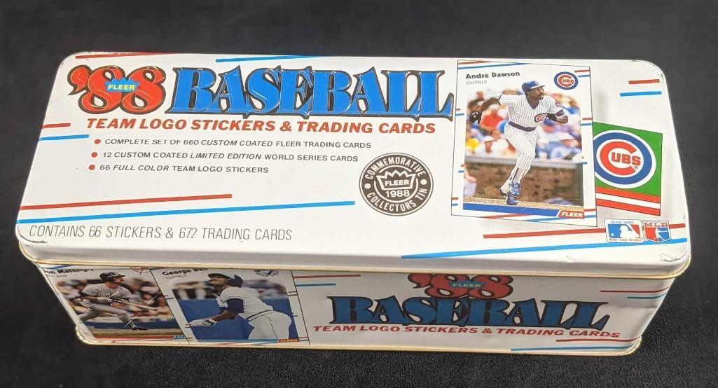 Fleer 1988 Baseball Cards Commemorative Collectors Tin (1 of 3)