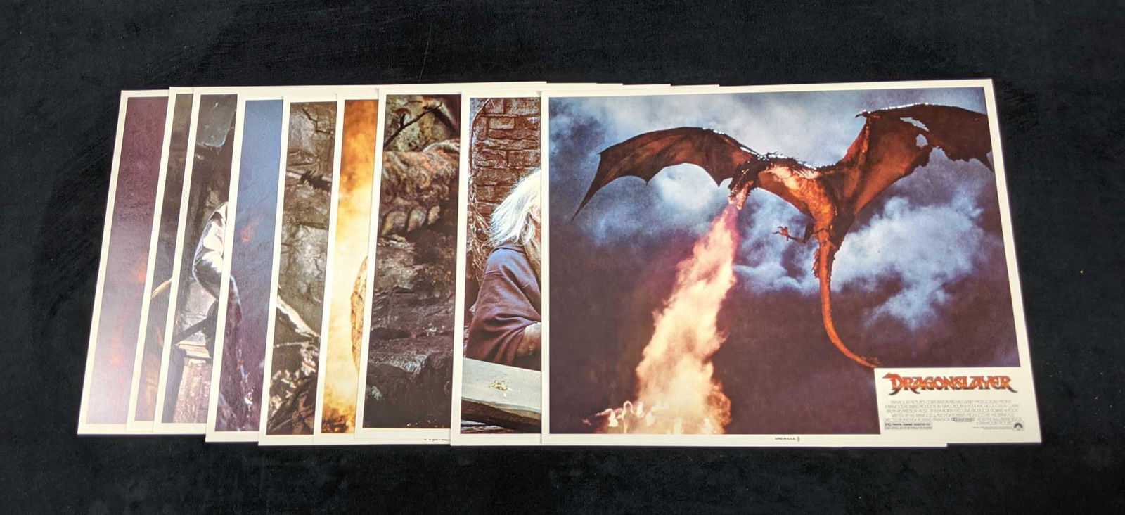 Vintage Dragonslayer Original Theater Lobby Cards Peter MacNicol 1981 Lot Of Four Sets B (1 of 12)