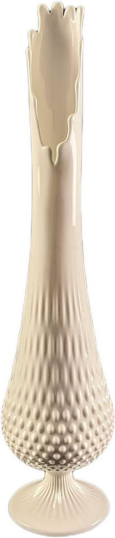 Vintage Fenton Swung Vase Hobnail Milk Glass (1 of 8)