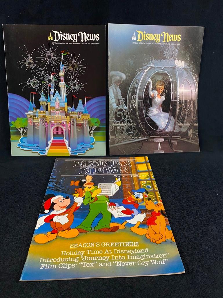 Lot of 3 Vintage Disney News Magazines (1 of 5)