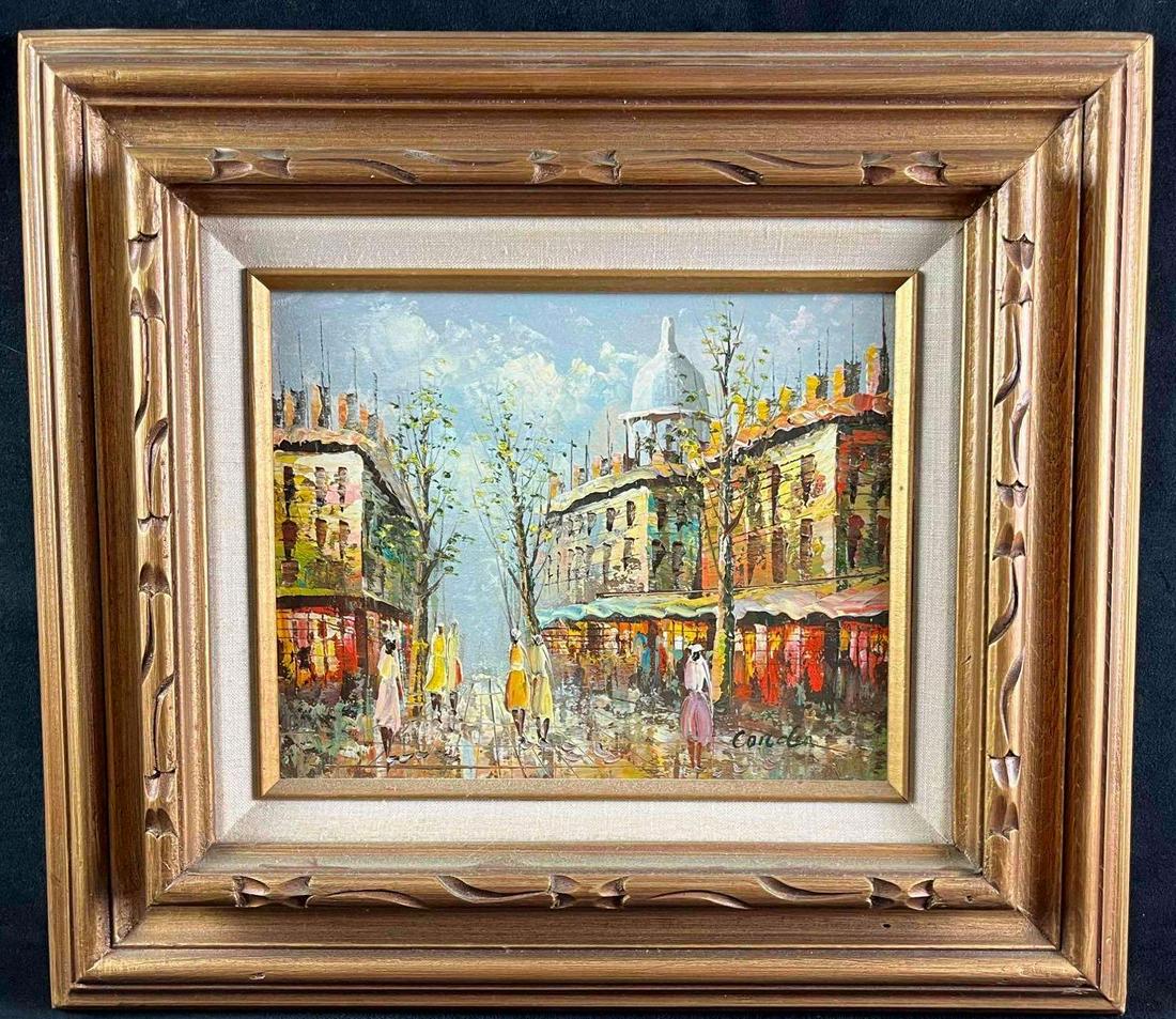 Impressionist Oil Painting City Scape Signed Corden (1 of 6)