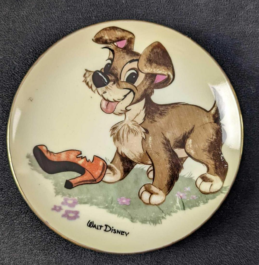 Rare Vintage Disneyland Lady & The Tramp Scamp Plate (1 of 5)