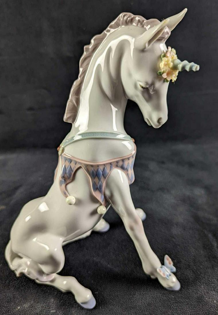 Retired Lladro Playful Unicorn Figurine (1 of 7)