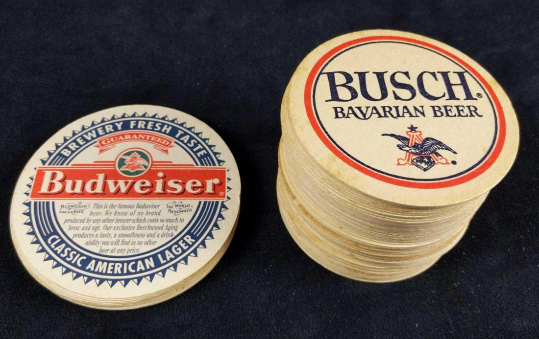 Vintage Bar Pub Busch Budweiser Coasters (1 of 5)