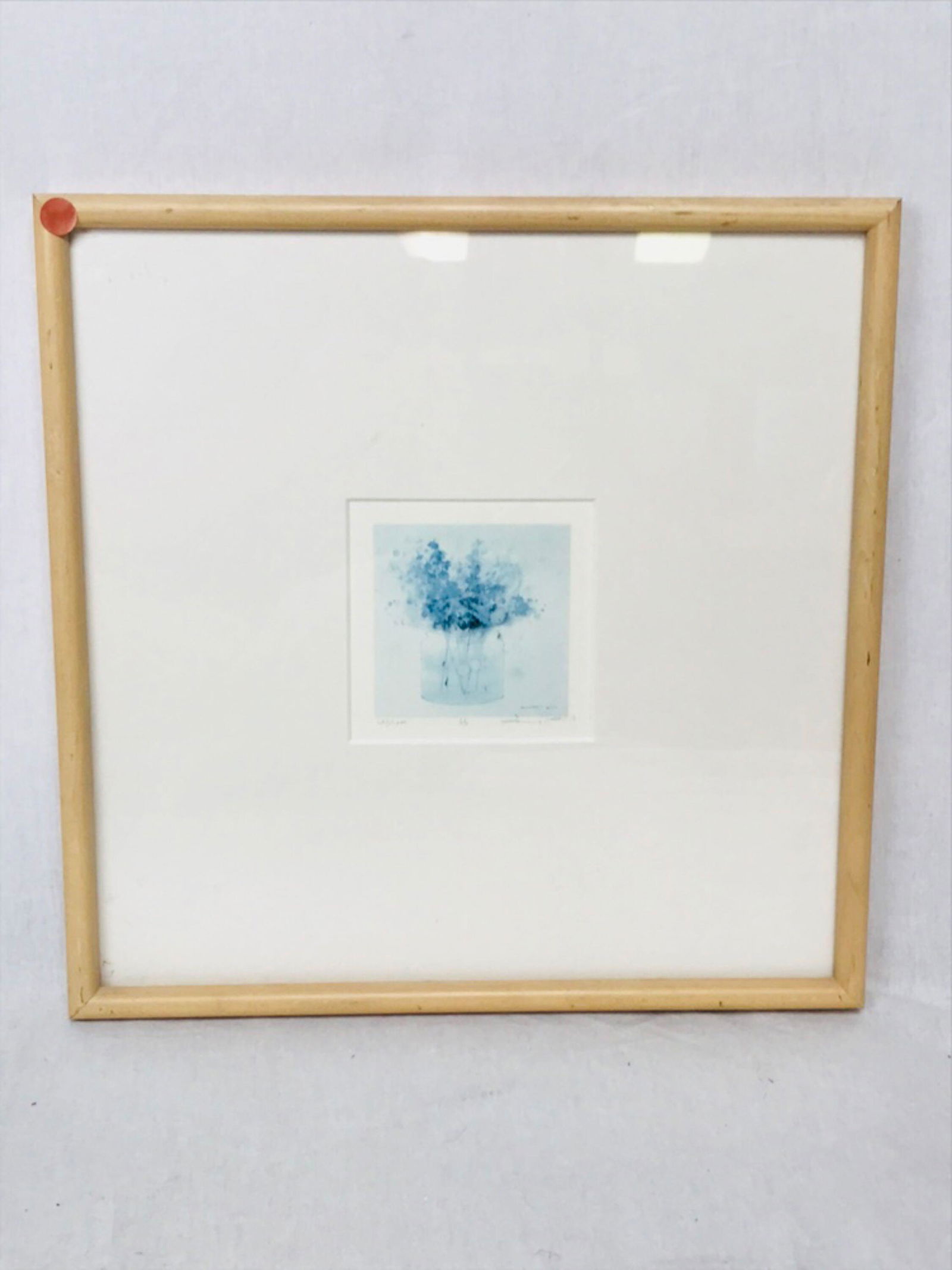 UPDATED...Signed and Numbered Print, Blue Flowers on Blue (1 of 6)