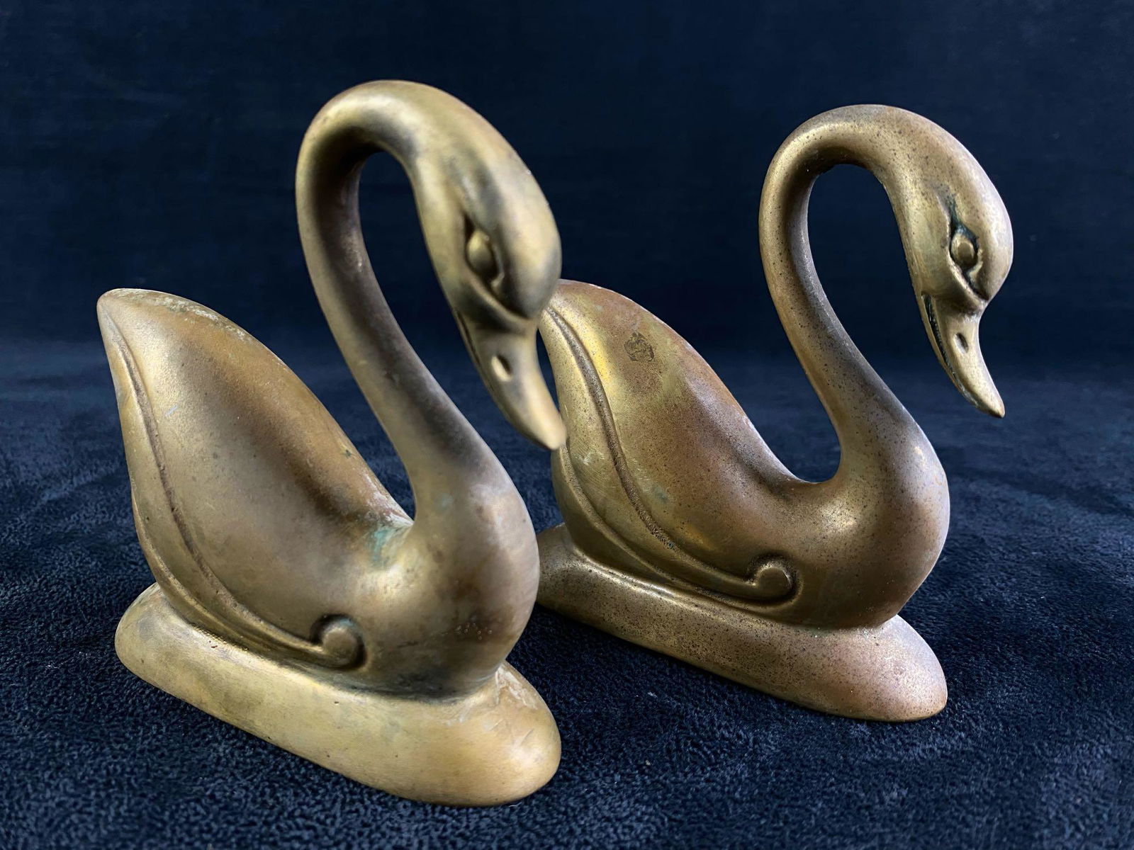 Vintage Solid Brass Swan Figures (1 of 4)