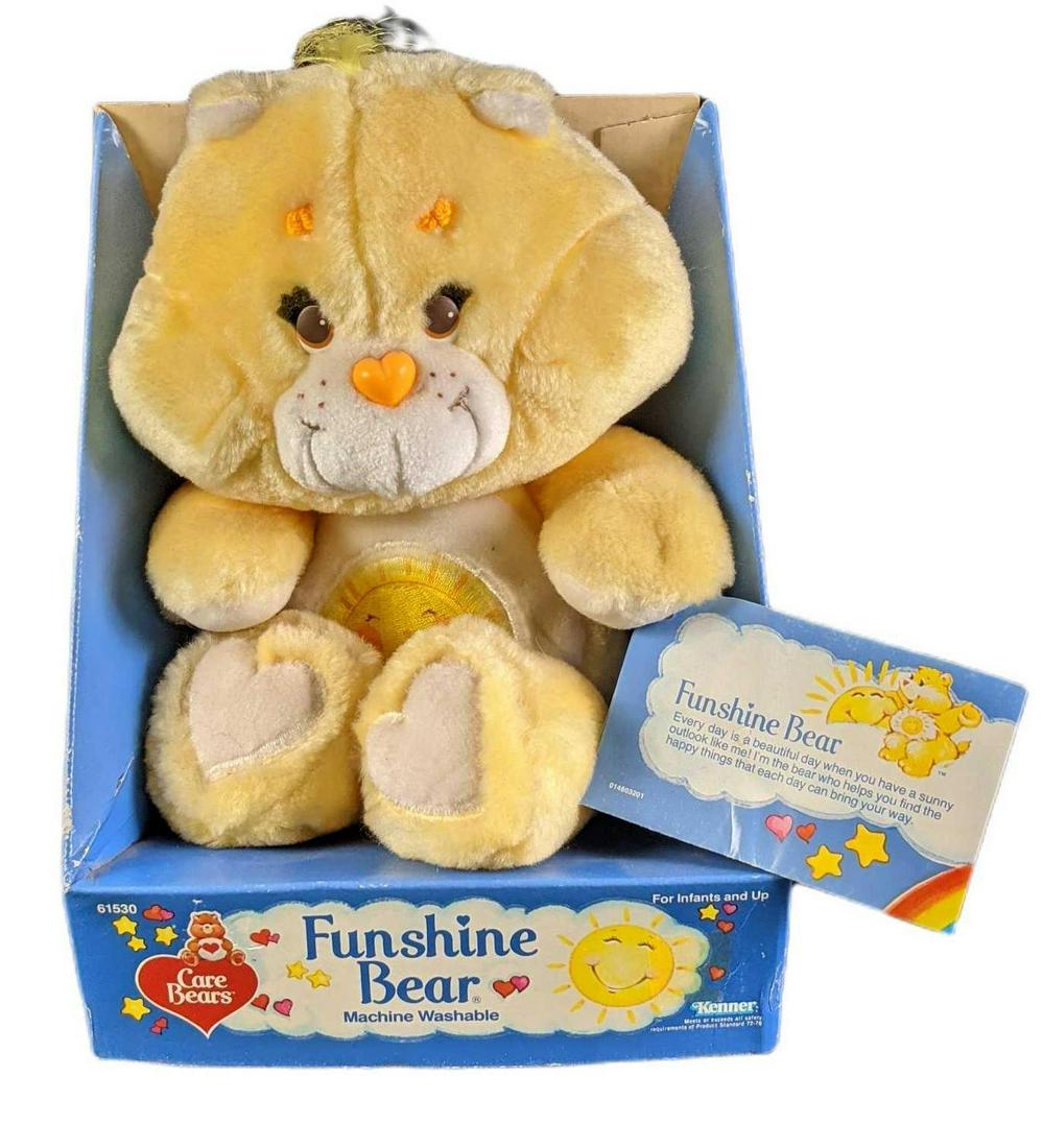 Original 1980s Care Bear Funshine Bear In Box With Tag (1 of 6)