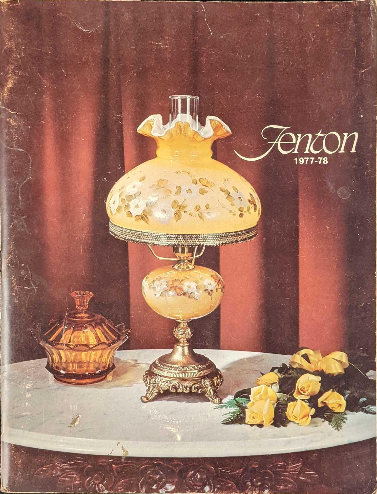 Vintage 1977-1978 Fenton Glass Catalog: Vintage 1977-1978 Fenton Glass Catalog. Has color photos of Fenton classic glass dinnerware, lamps and more. The magazine is approx 8 1/2" x 11" and weighs under one pound at 0.69lb. The magazine is i