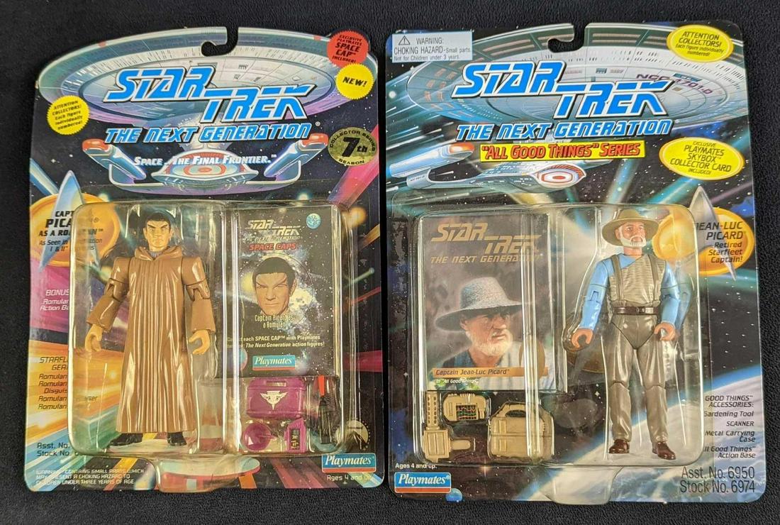 2 Star Trek Next Generation Captain Picard Figures (1 of 6)