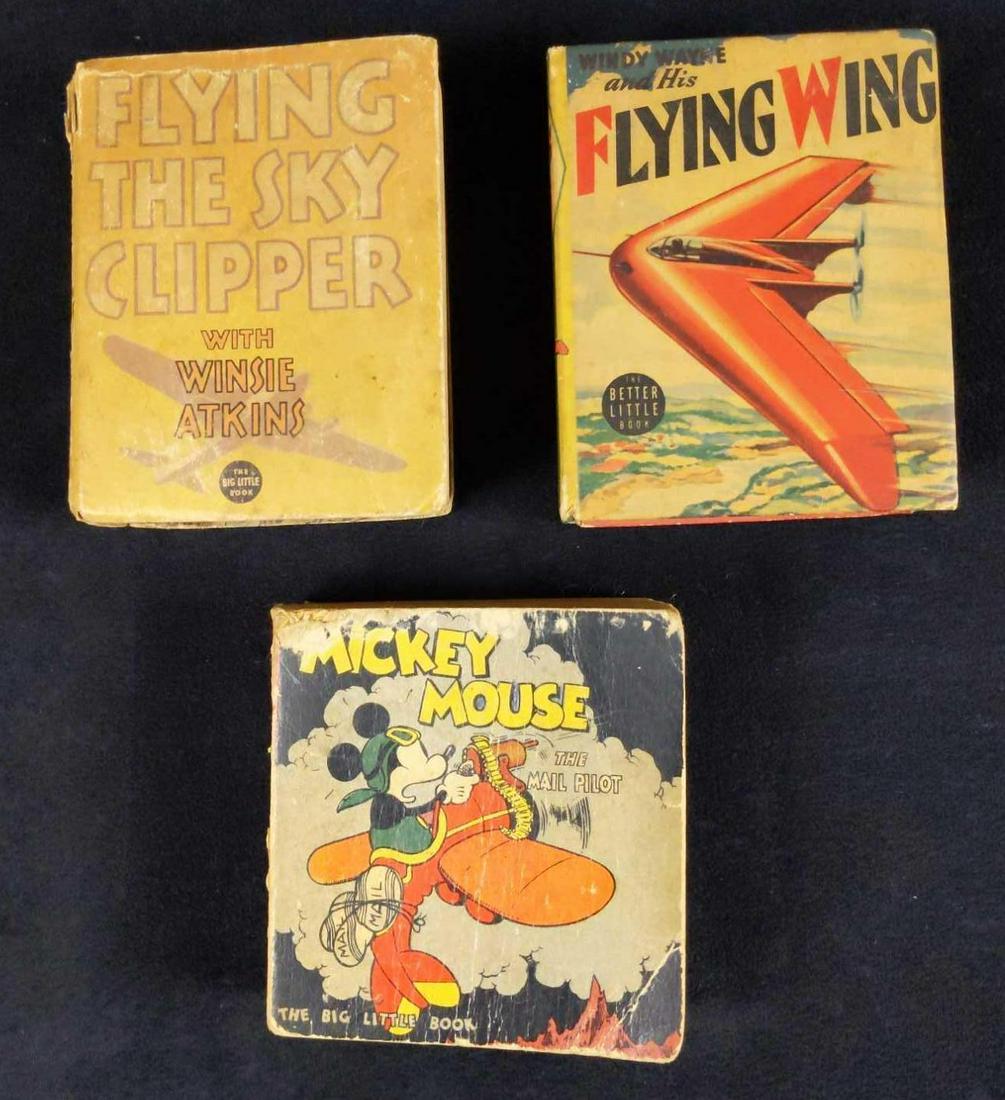 3 Vintage Big Little Books Disney Mickey Planes (1 of 9)
