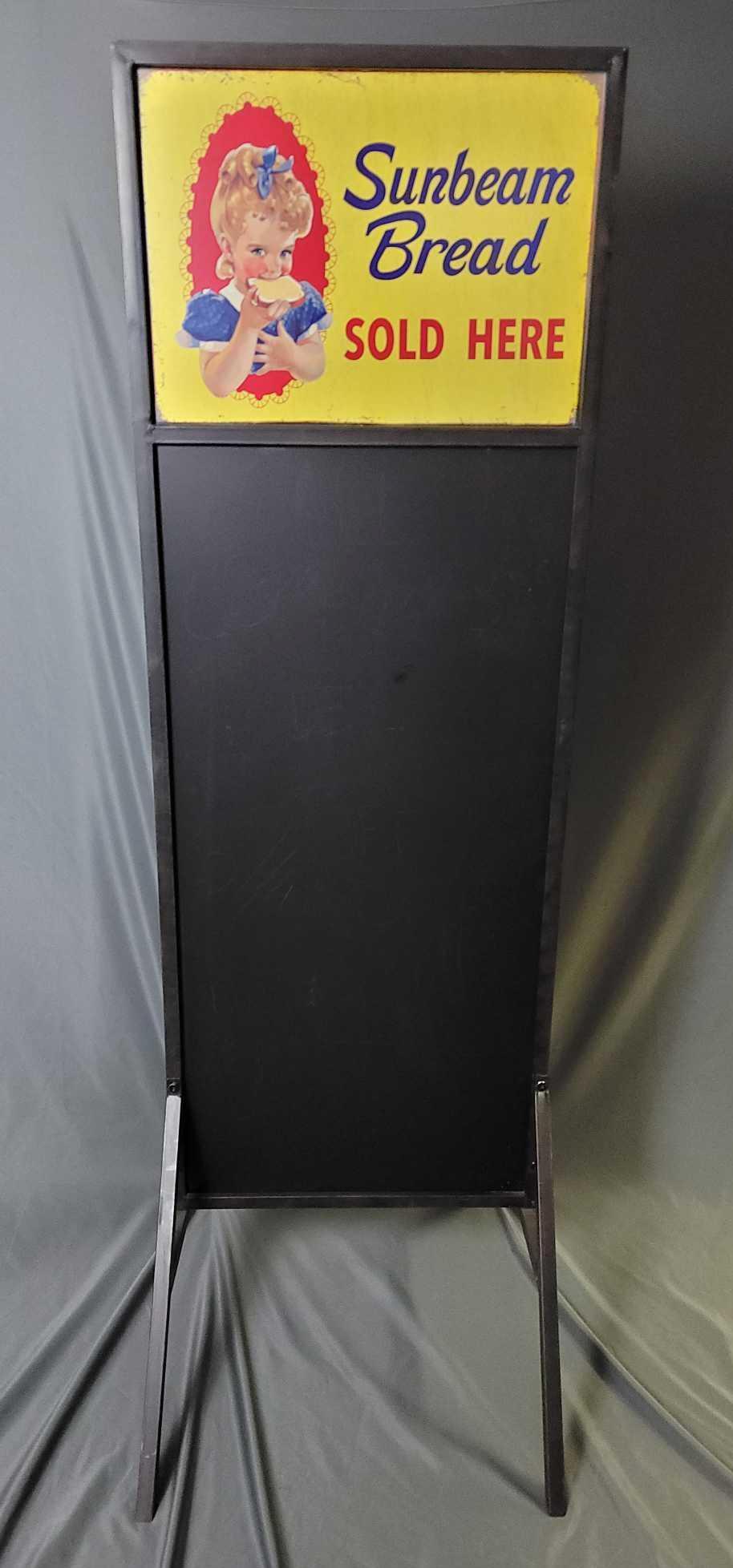 Vintage Sunbeam Bread Metal Sidewalk Sign (1 of 15)