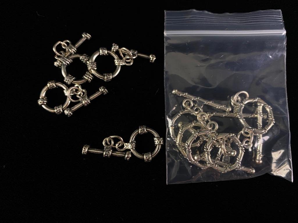 Sterling Silver Findings - Ornate Toggle Clasps (1 of 3)