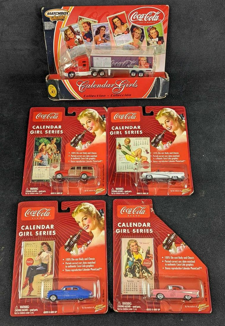 Diecast Coca Cola Calendar Girls Lot Of Five (1 of 7)