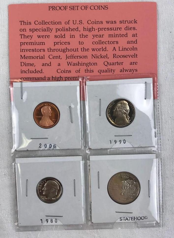 US Proof Set Of 4 Coins (1 of 2)