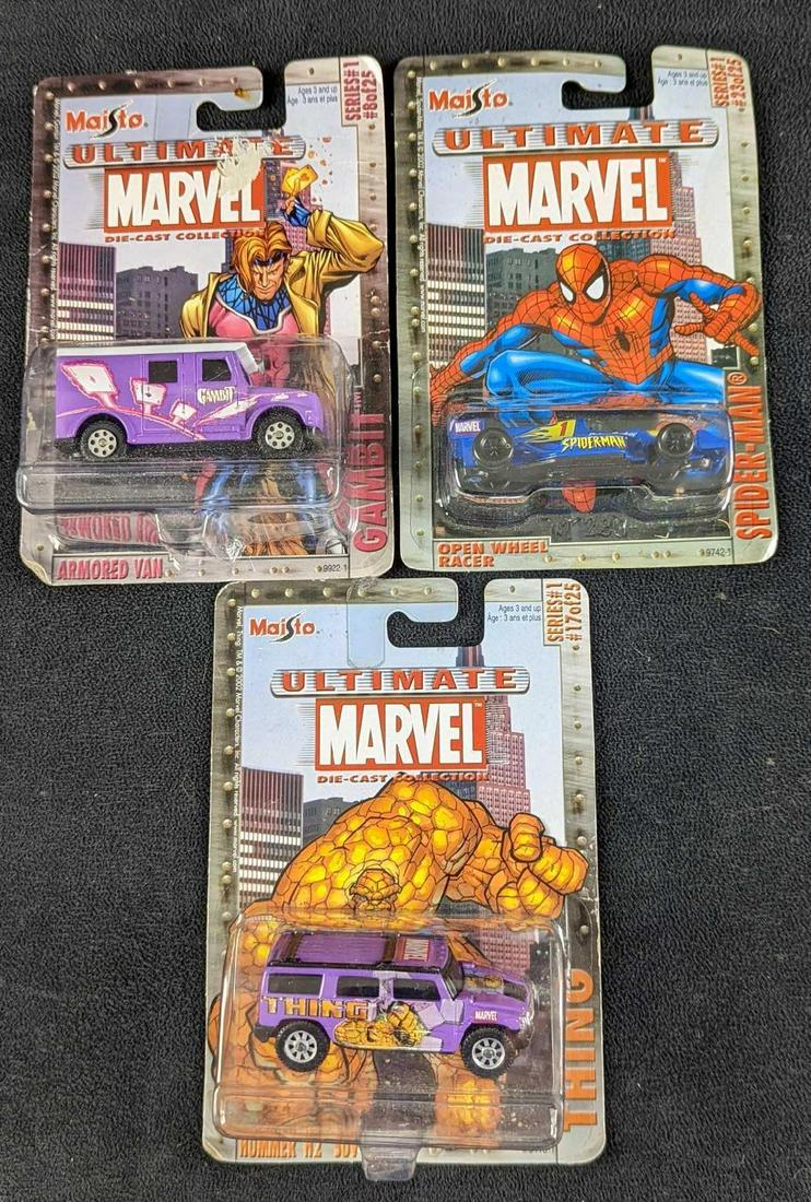 3 Marvel Ultimate Die Cast Cars By Maisto (1 of 5)