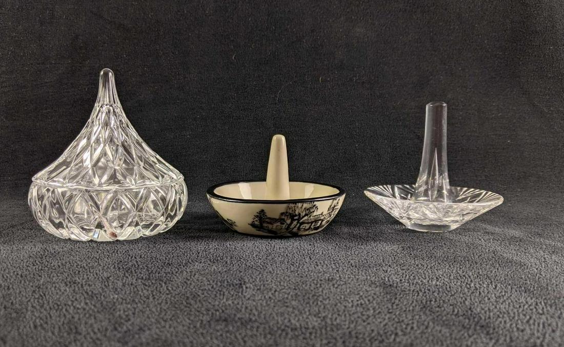 Ring Holder Lead Ceramic, Lead Crystal Candy Dish (1 of 10)