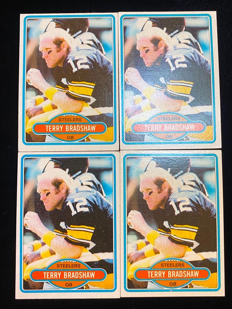 Lot of Terry Bradshaw 1980 Topps Cards (1 of 3)