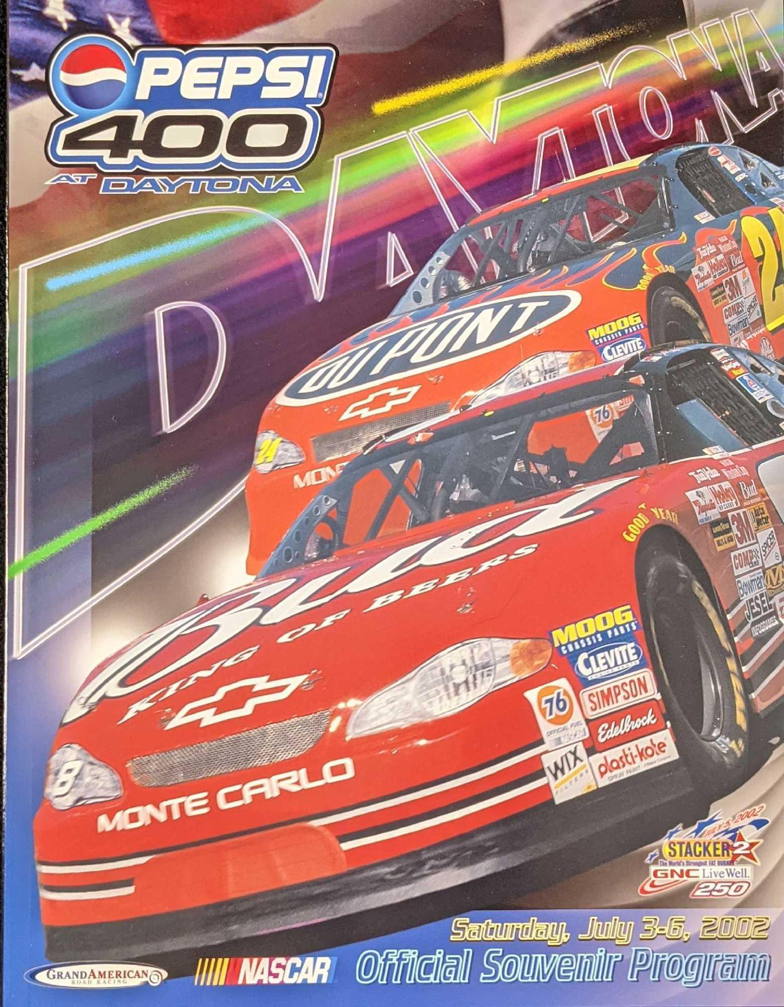 Pepsi 400 At Daytona Racing Program July 2002 (1 of 9)