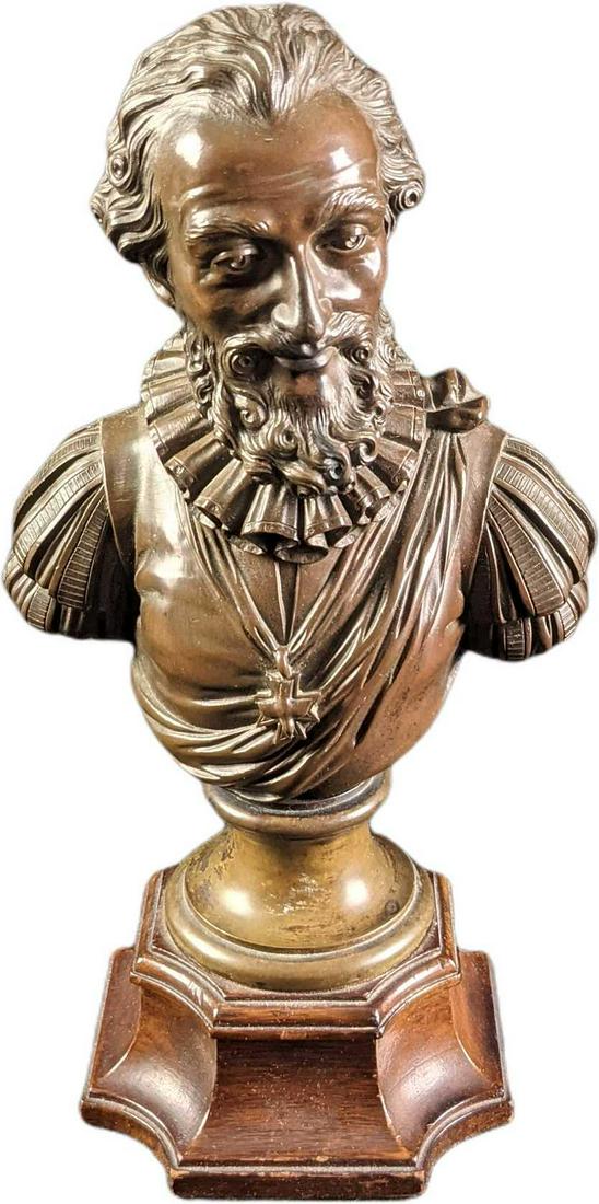 Continental Bronze Bust Henry IV (1 of 6)