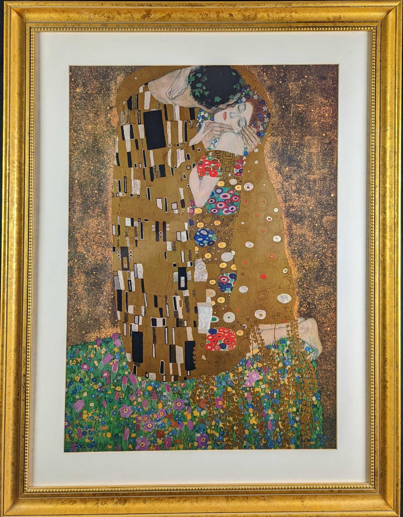Framed Gustav Kumt The Kiss Print (1 of 6)