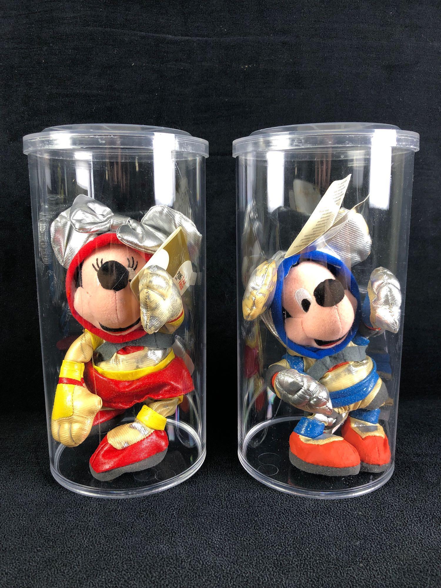 Two Euro-Disney Mickey and Minnie Astronauts Bean Bag Dolls UK (1 of 8)