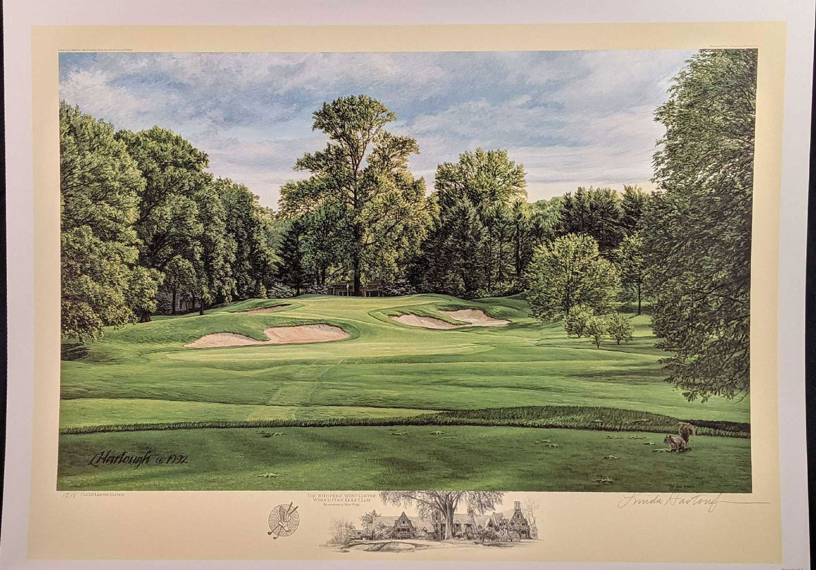Linda Hartough LE Litho Golf The 10th Hole West Course Winged Foot Golf Club (1 of 9)