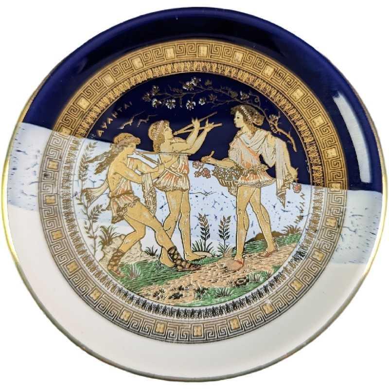 Olympia Handmade 24K Gold Greek Decorative Plate (1 of 4)