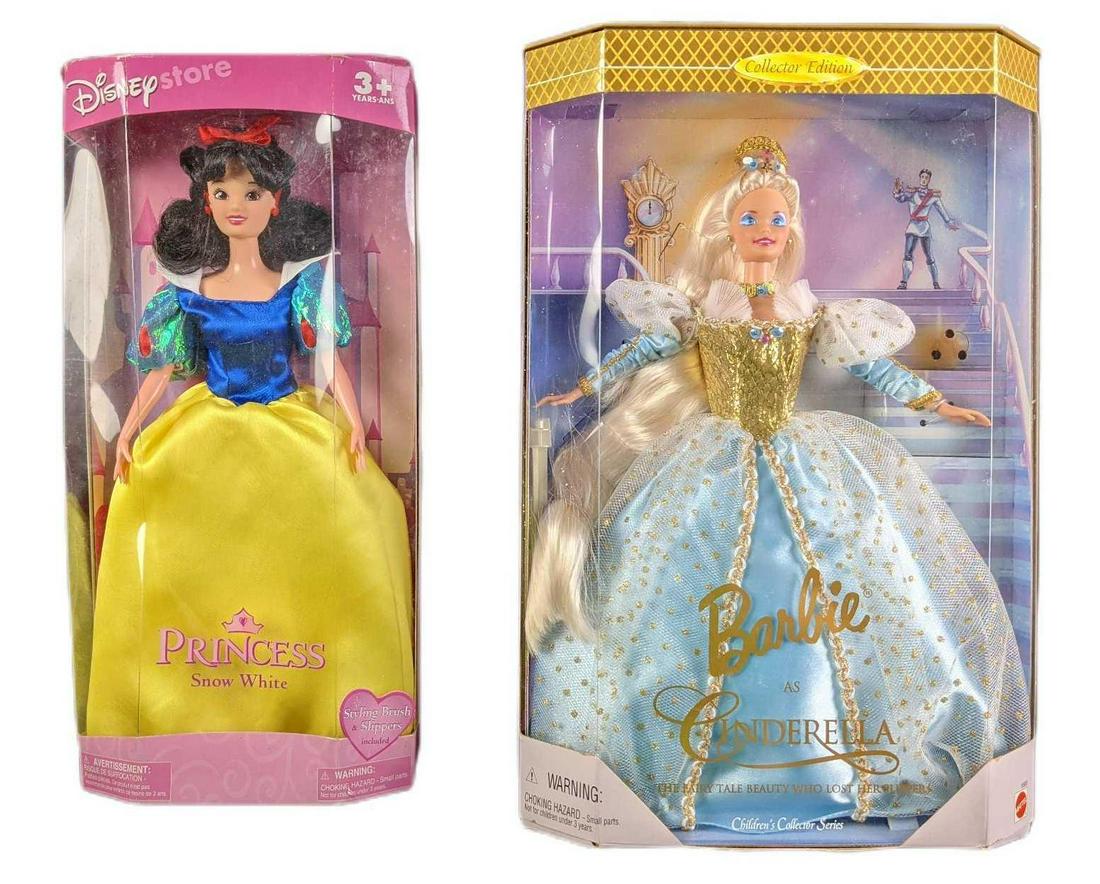 Disney Snow White & Cinderella Barbie Dolls (1 of 6)