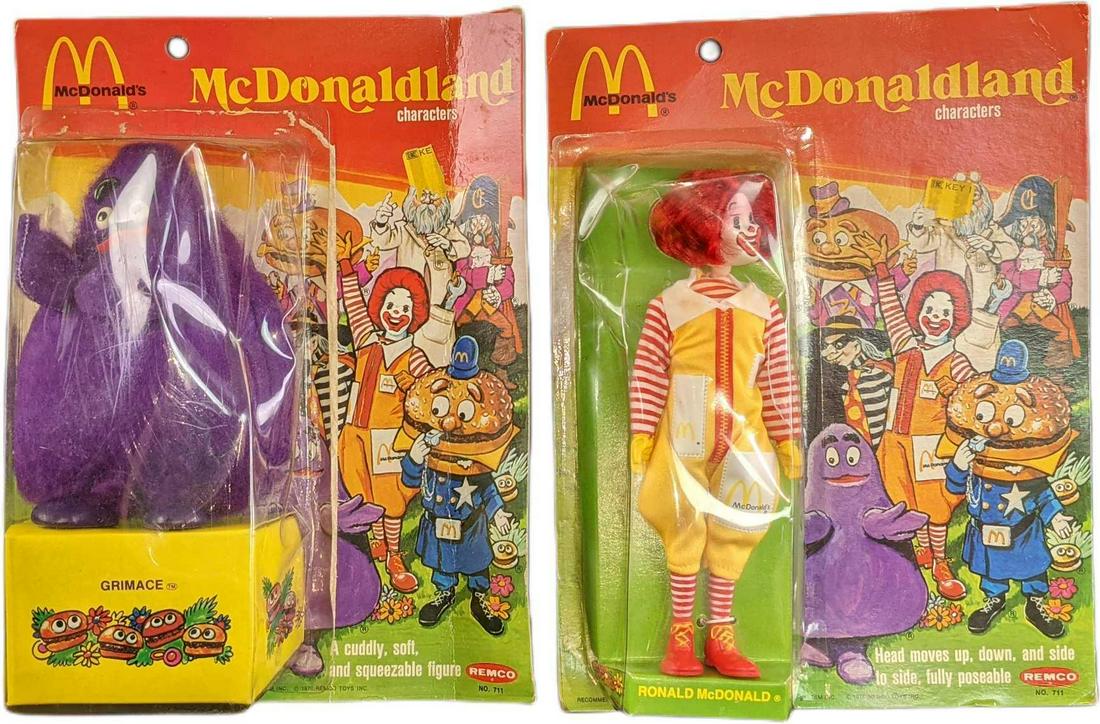 Vintage Remco McDonaldland Ronald & Grimace Dolls (1 of 4)