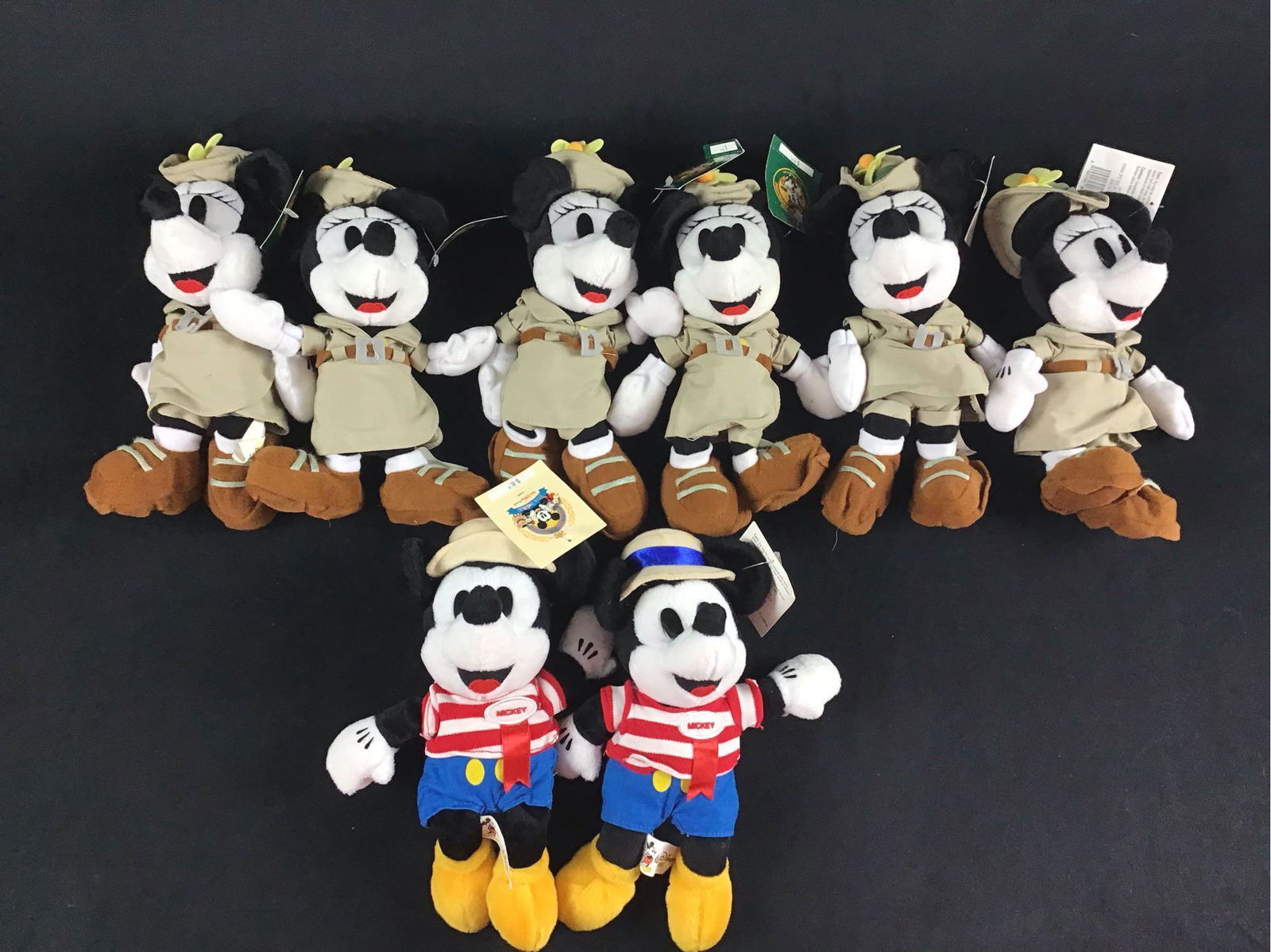 Lot of 8 Vintage Disneyana Convention Mickey Minnie Plush (1 of 5)