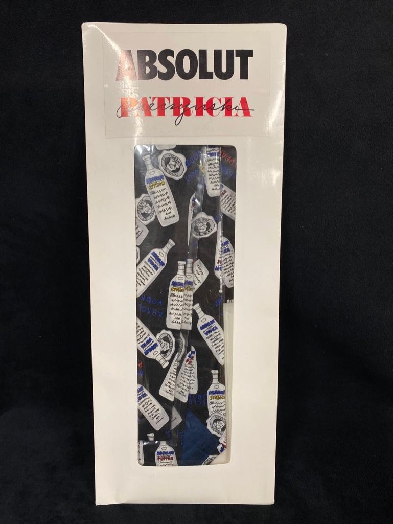 Absolut Vodka Rare Patricia Paczynski Silk Tie New (1 of 2)