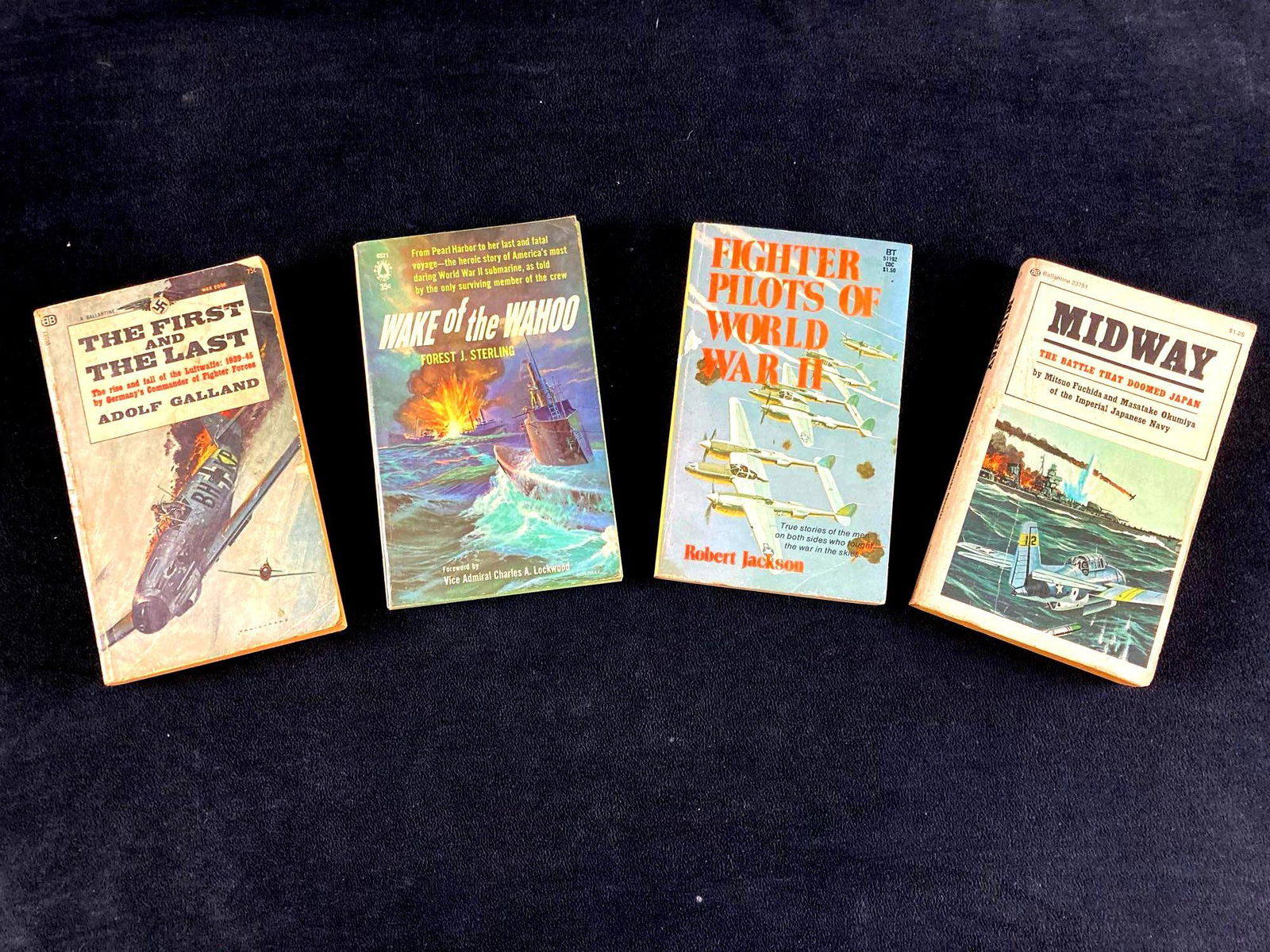 (4) World War II Books Midway, The First and the Last, Fighter Pilots of WWII (1 of 5)