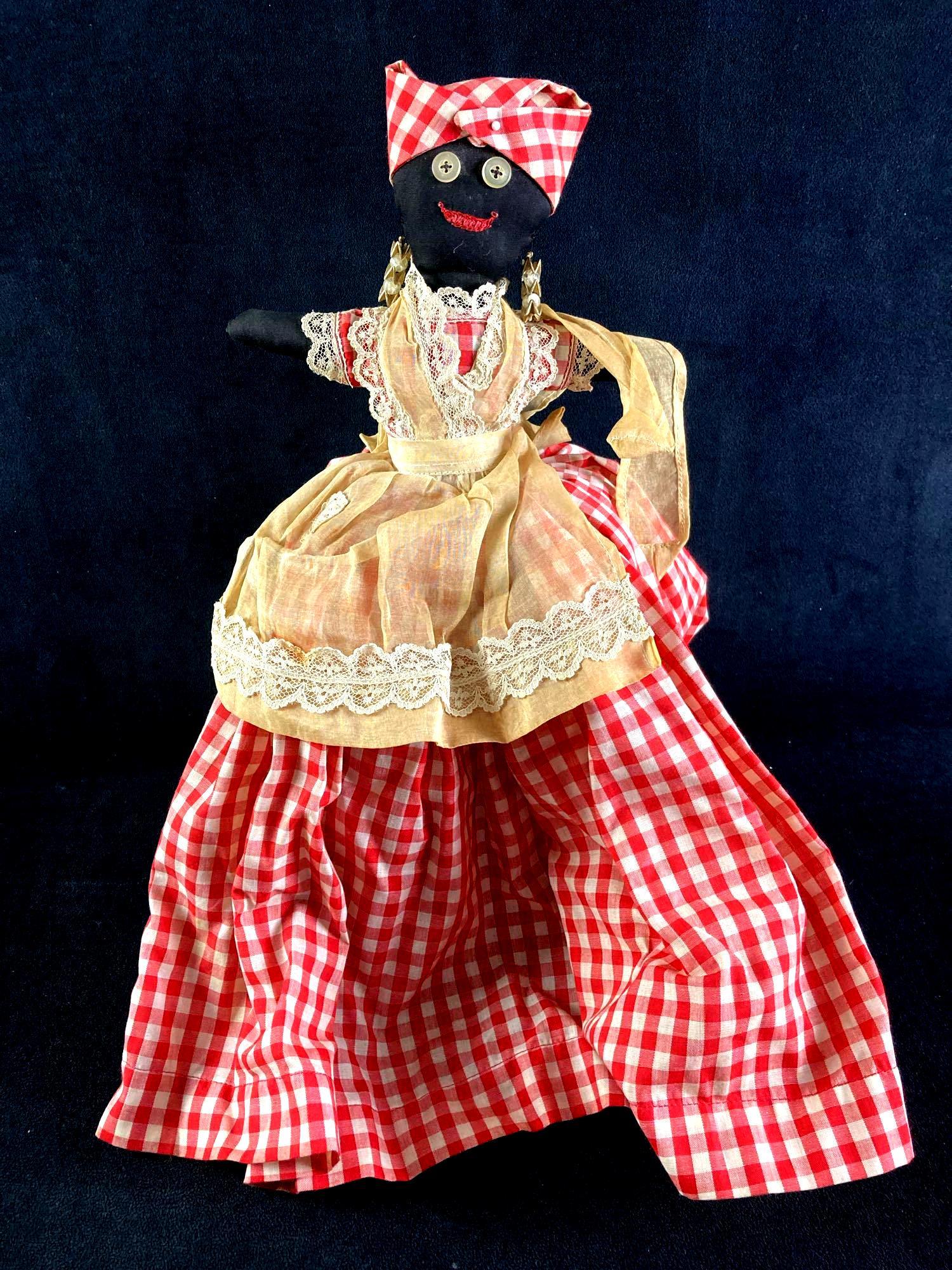 Antique Handmade African American Doll (1 of 5)