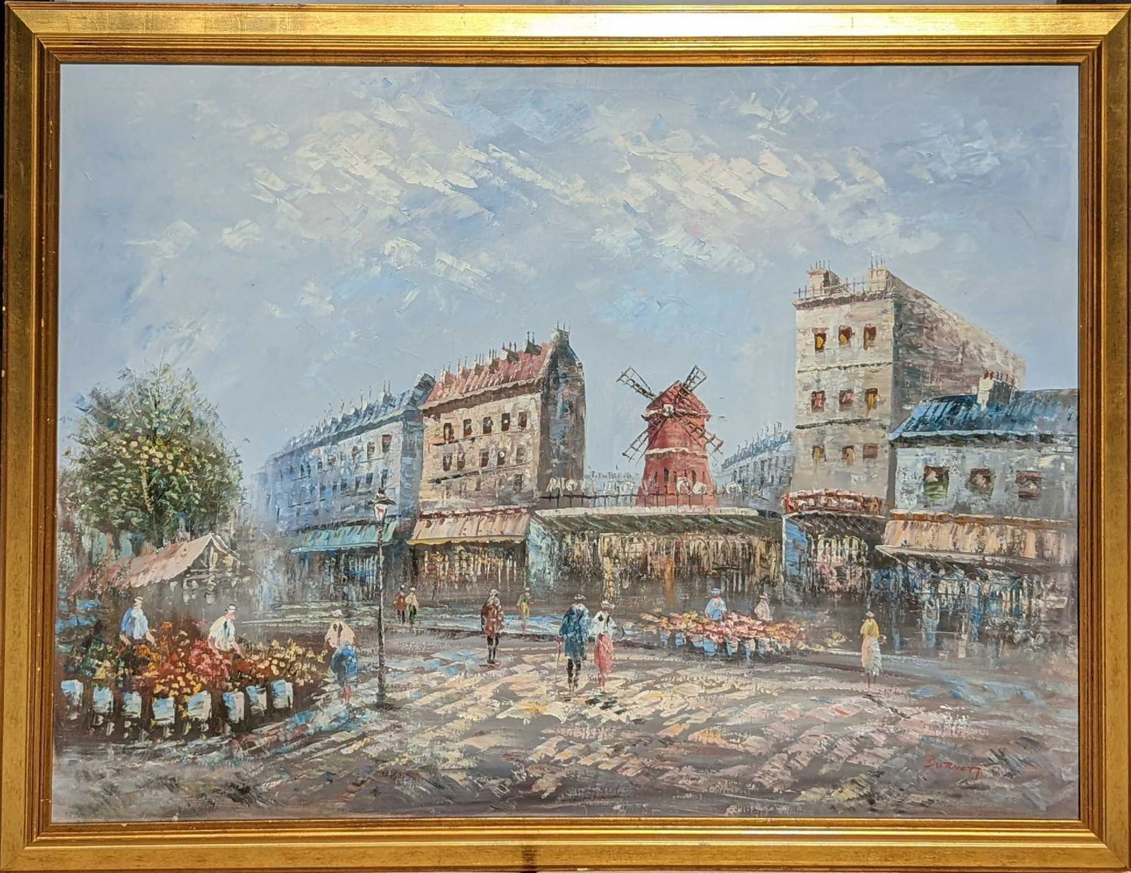 JB Caroline Burnett Moulin Rouge Oil On Canvas (1 of 7)