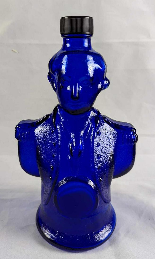 Vintage George Washington Cobalt Blue Bottle (1 of 7)