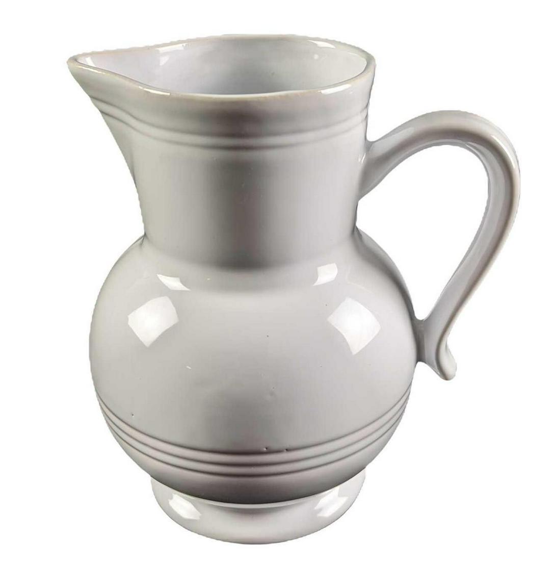 Emile Henry White Farmhouse Ceramic Pitcher (1 of 9)