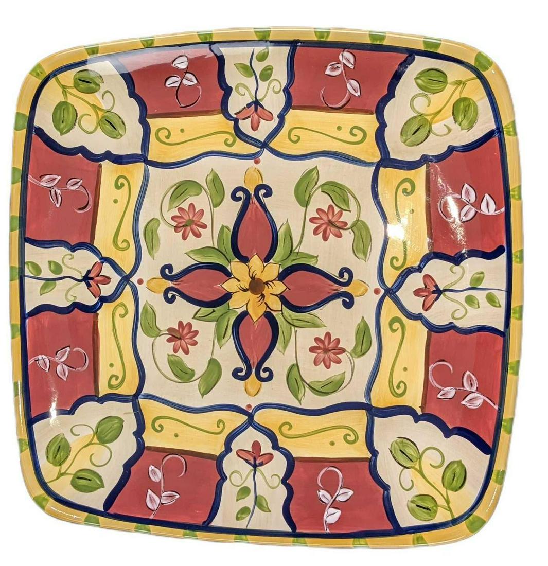 Retired Pier 1 13" Square Serving Platter (1 of 3)