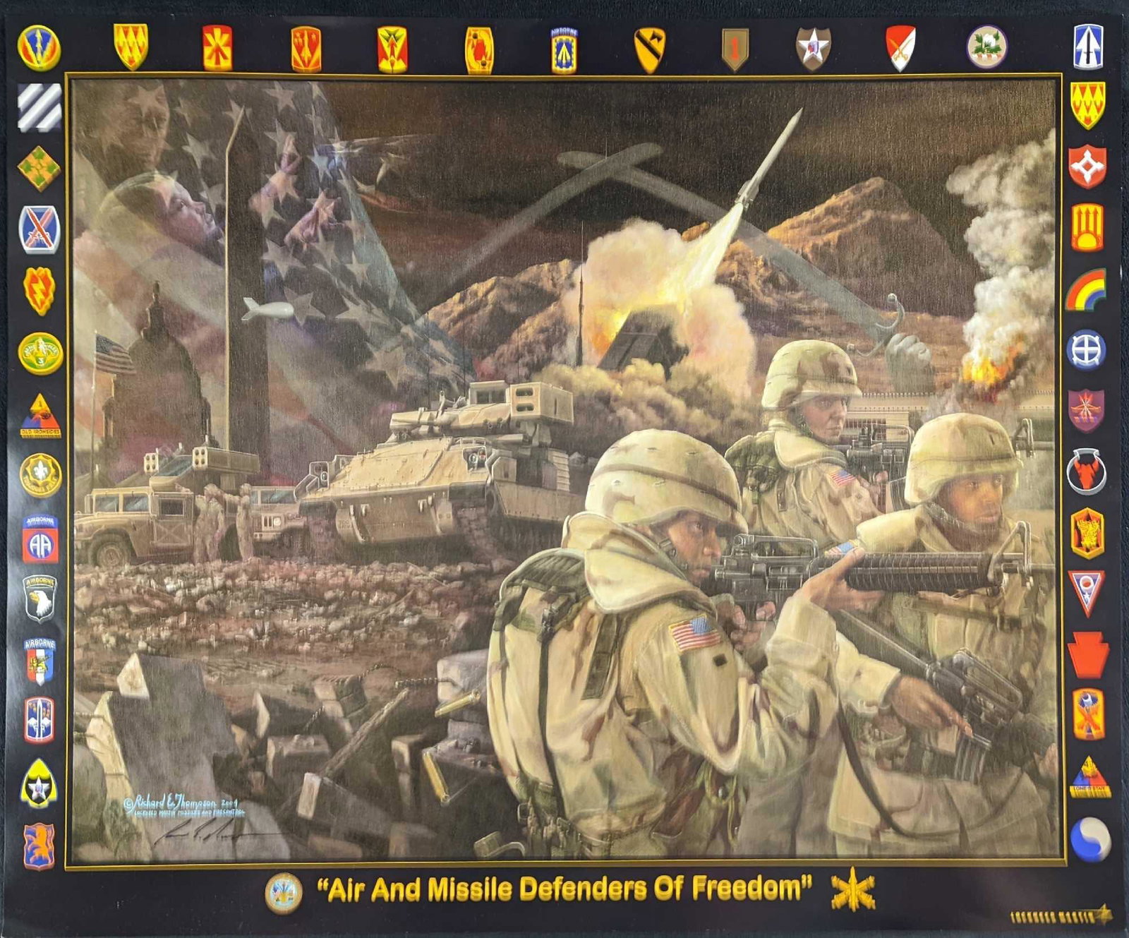 Richard E Thompson Signed Defenders Of Freedom Print (1 of 4)