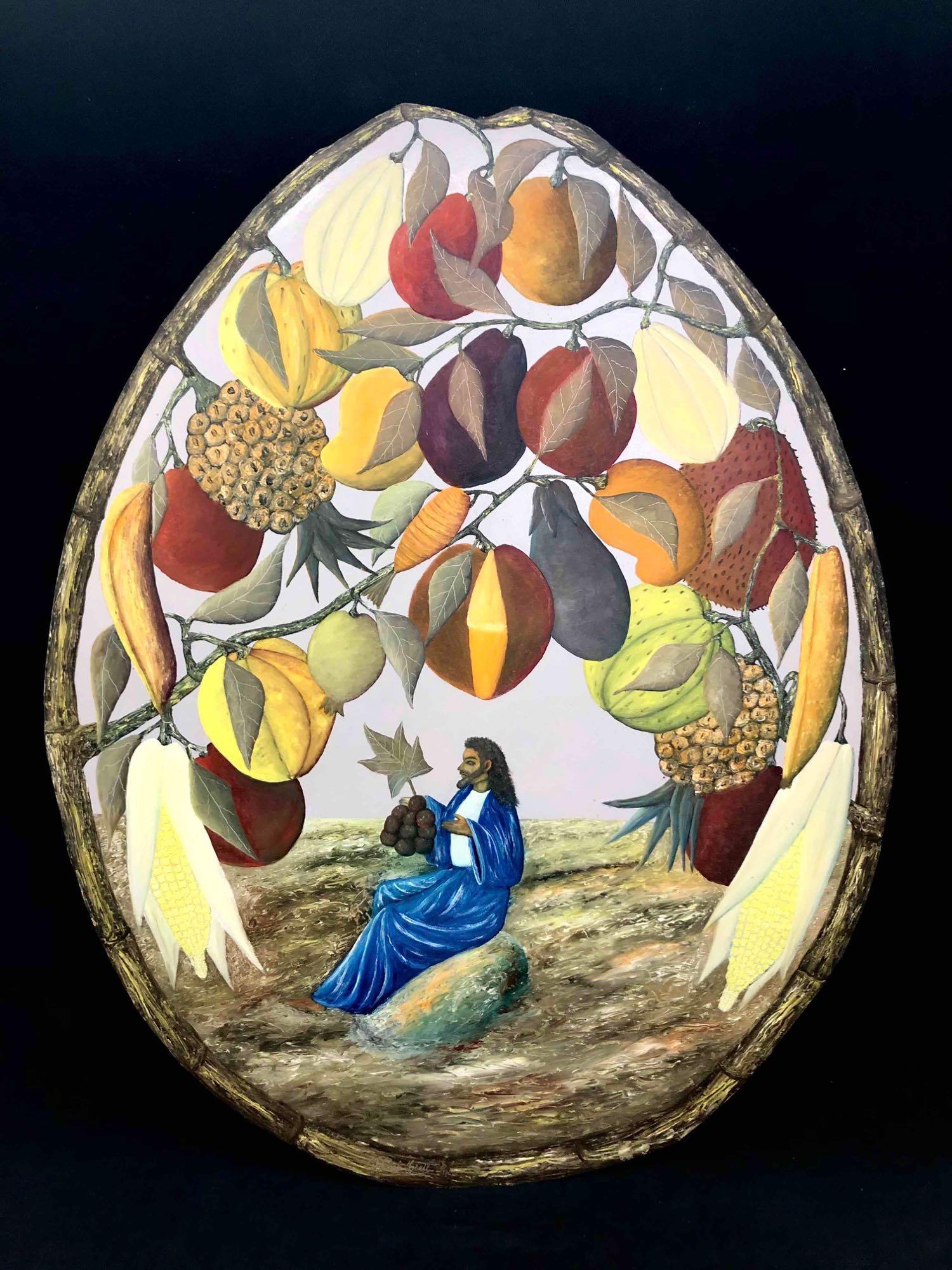 Original Acrylic on Board Jasmine Joseph Signed (1 of 8)