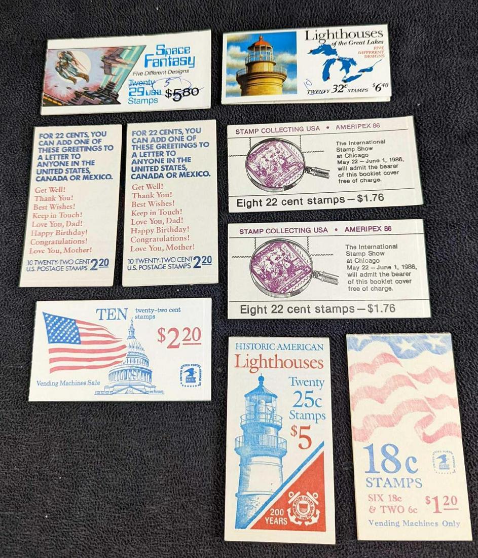 9 US Postal Vending Machine Stamps (1 of 5)