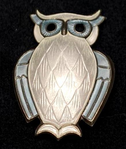 Vintage David Andersen Sterling Owl Brooch (1 of 4)