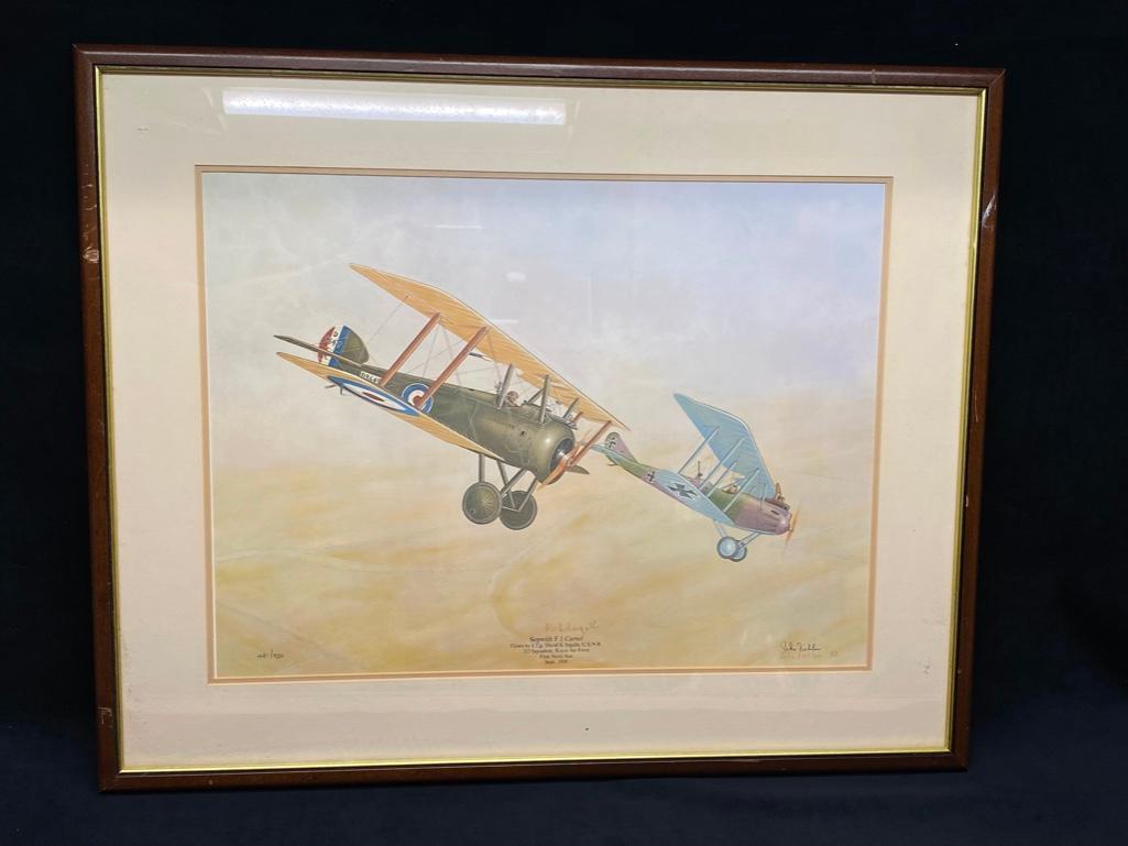 John Ficklen David Ingalls WWI Ace Signed Print (1 of 8)