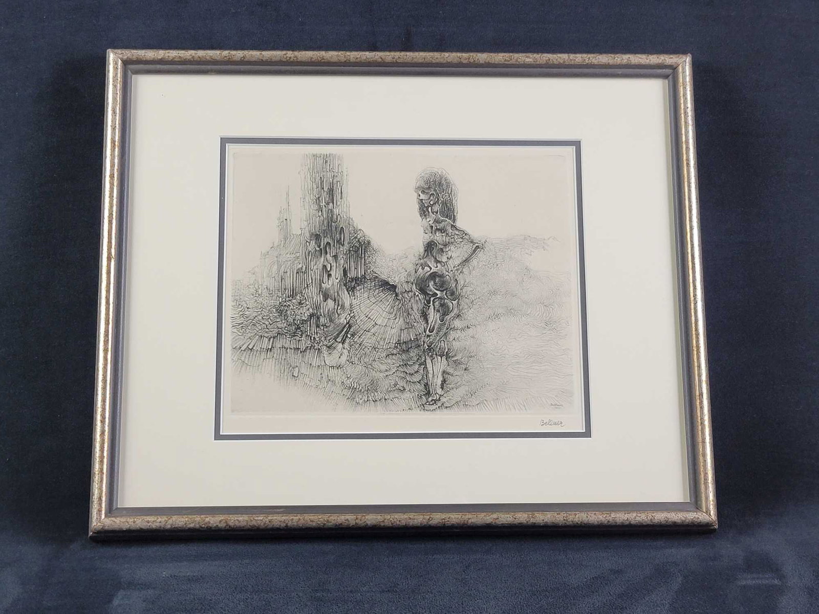 Hans Bellmer 1948 The Woman at the Cathedral Etching (1 of 8)