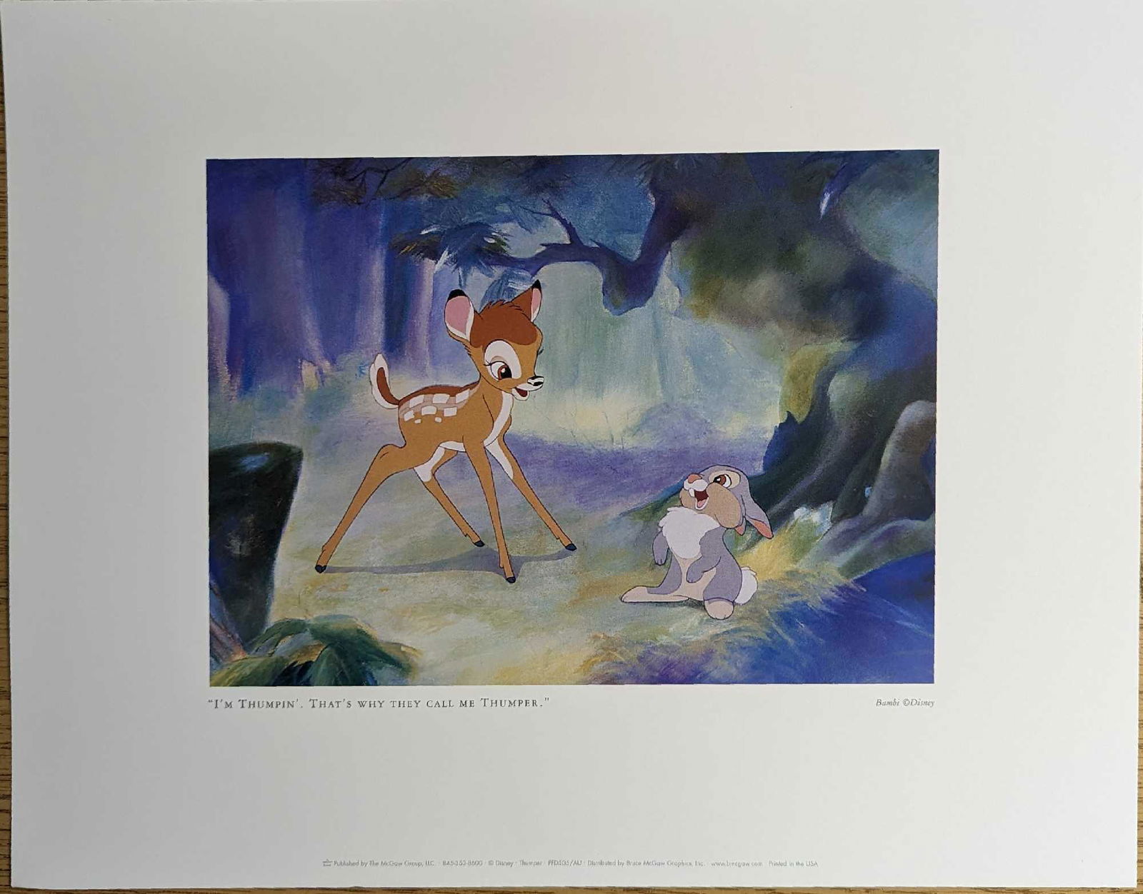 ディズニー 限定版セル画 [バンビ They Call Me Thumper] ディズニー 限定版セル画 [バンビ They Call Me Thumper