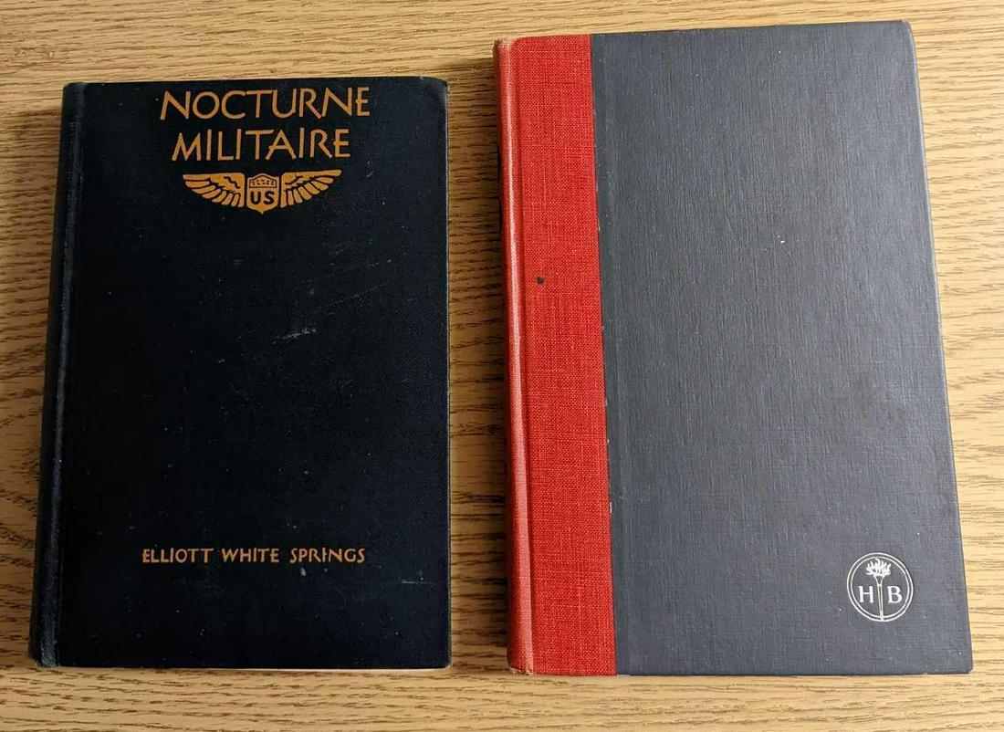Graf Zeppelin And Nocturne Militaire Hardcovers: Graf Zeppelin And Nocturne Militaire Hardcovers. This lot includes: (1) Graf Zeppelin - The Adventures Of An Aerial Globetrotter By J. Gordon Vaeth. This was published by Harper & Brothers (New York) 