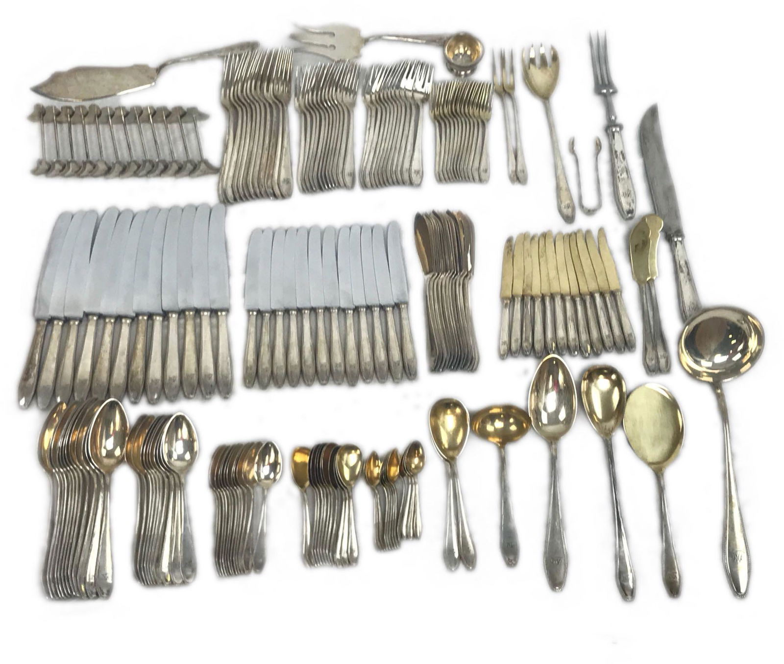 184 Pieces of Vintage 800 Silver Flatware (1 of 16)