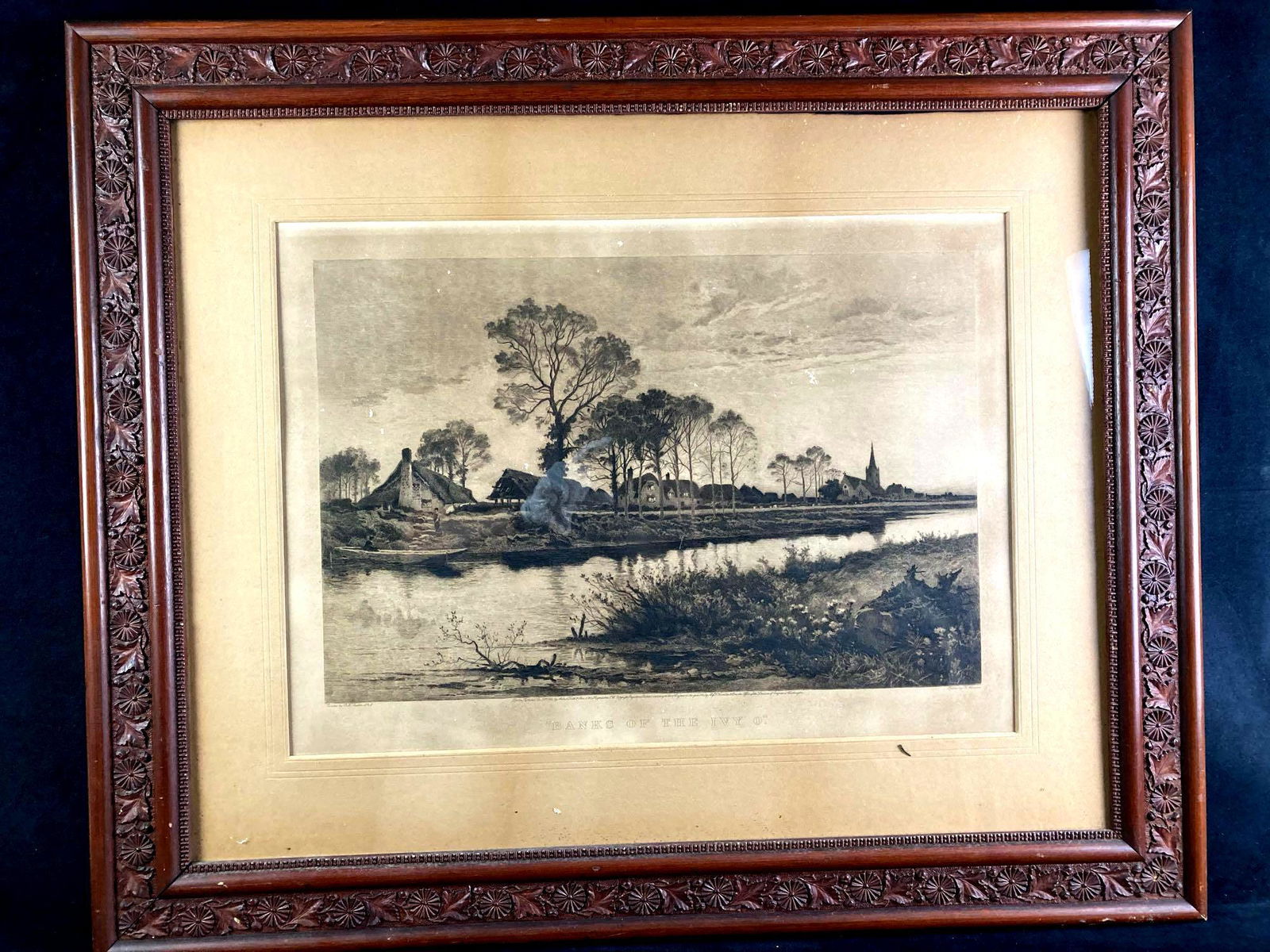 Benjamin W. Leader Lithograph "On the Banks of the Ivy O" (1 of 7)