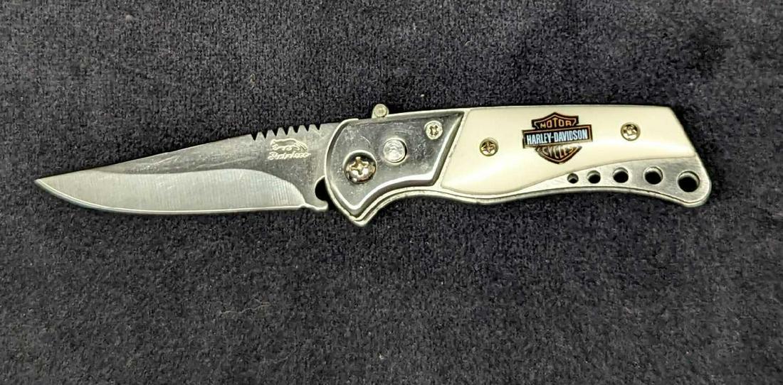 Harley Davidson Automatic Knife Small Switchblade (1 of 7)