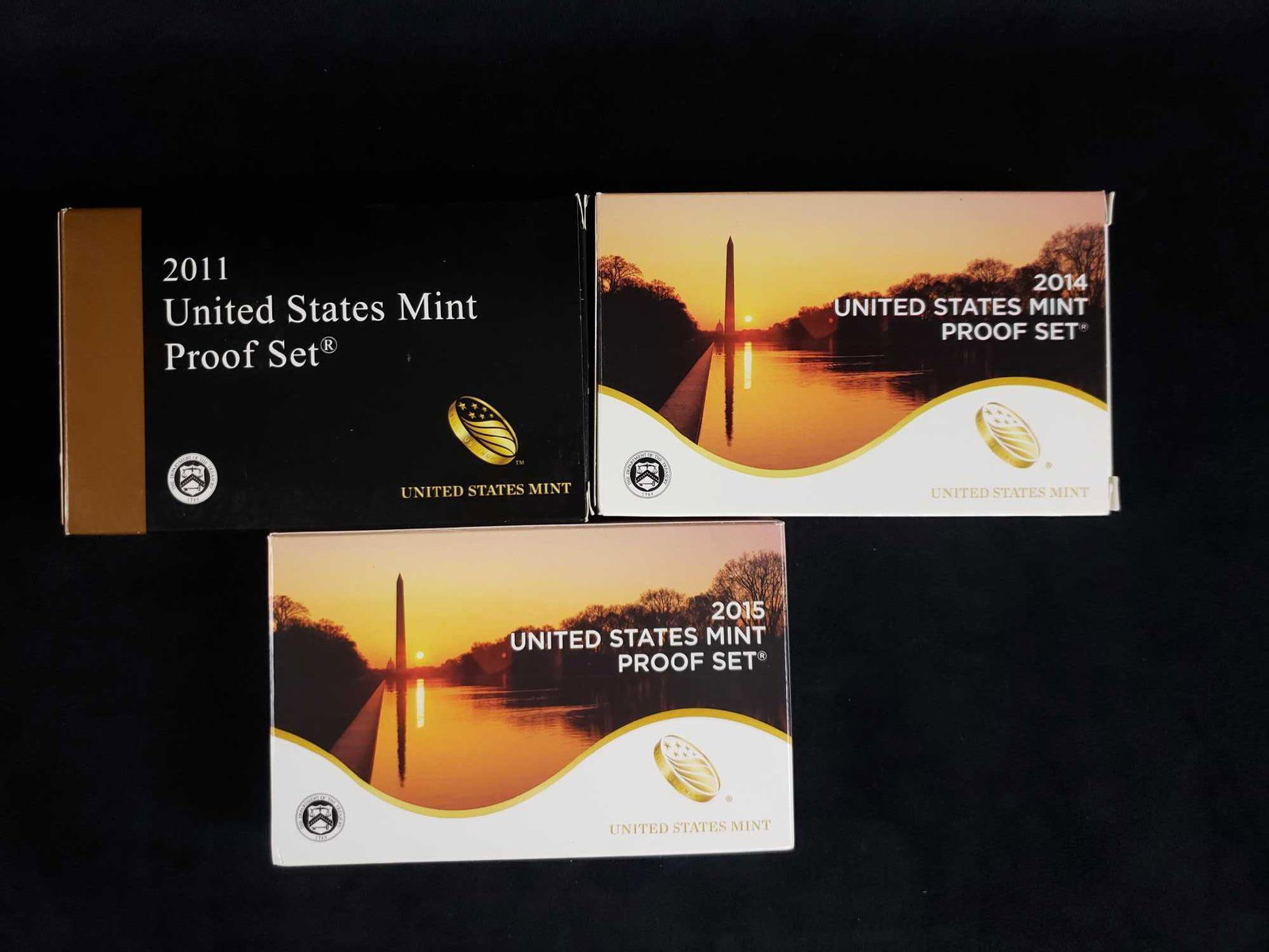 3 United States Mint Proof Sets 2011 2014 2015 B (1 of 7)